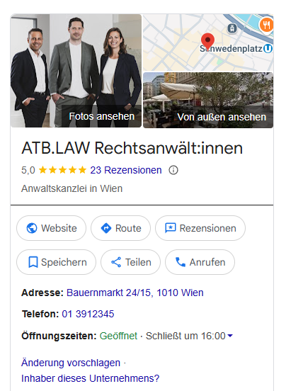 Business Profil von ATB LAW